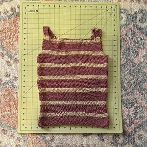 Striped Knit Tank Top